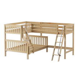 Maxtrix Medium Twin XL Over Full XL Corner Loft Bunk Bed