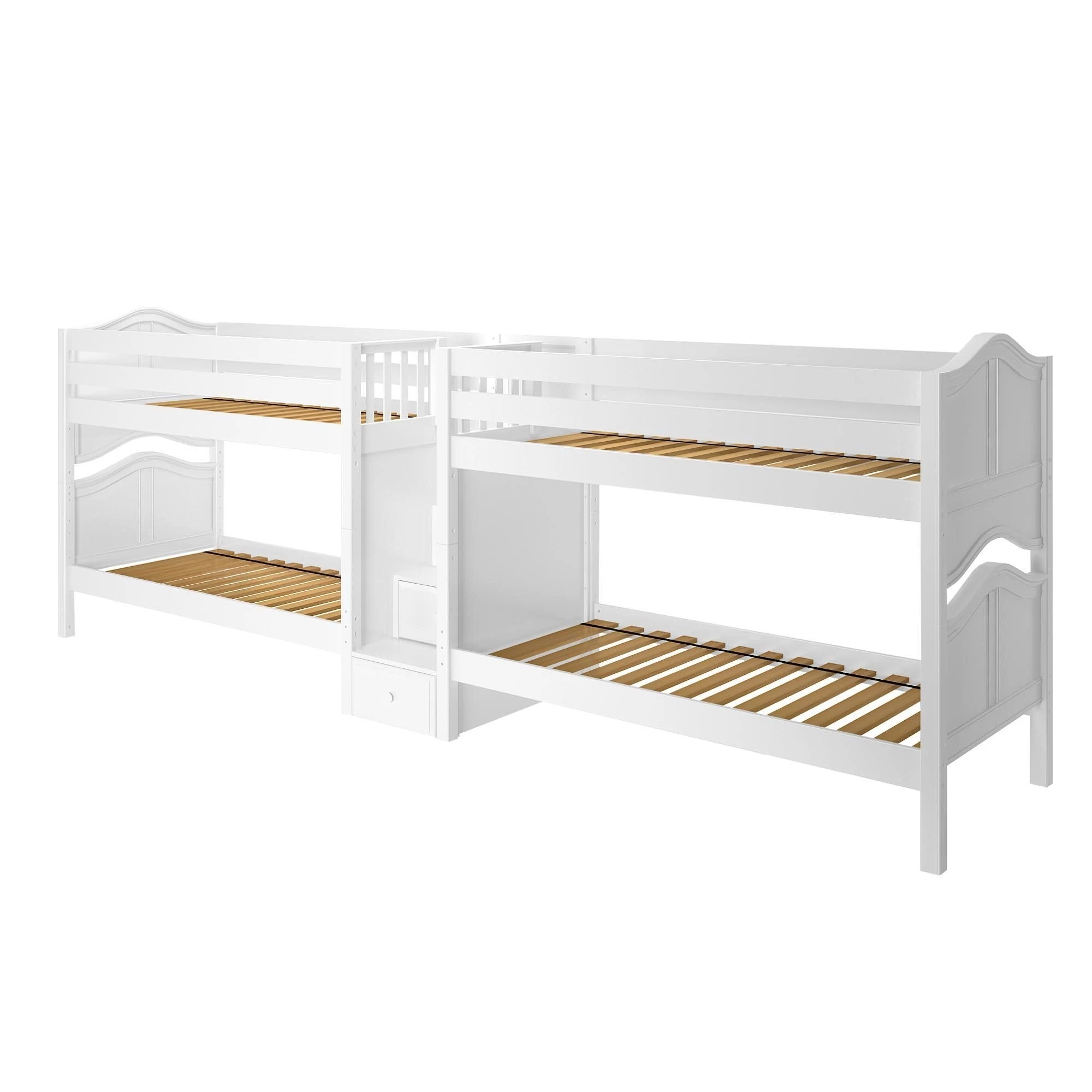 Maxtrix Twin Low Quadruple Bunk Bed With Stairs - Image 10