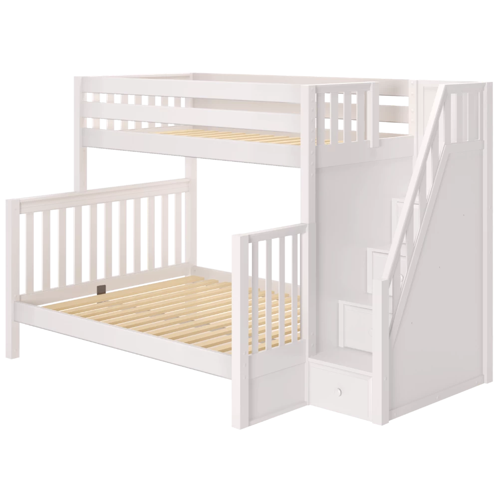 Maxtrix High Twin XL Over Queen Bunk Bed With Stairs - Image 2